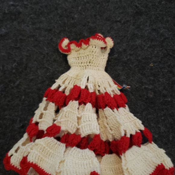 Vintage Handmade Crochet 1970's Barbie Dress - Picture 4 of 4